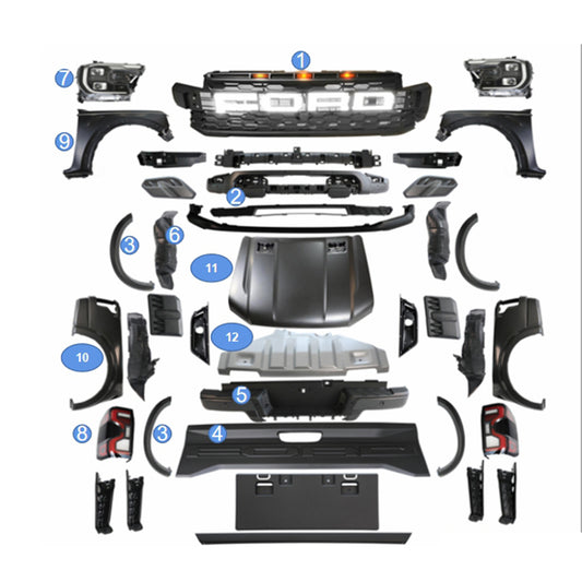 VLautoparts Body Kits For Ford Ranger 2015-2022