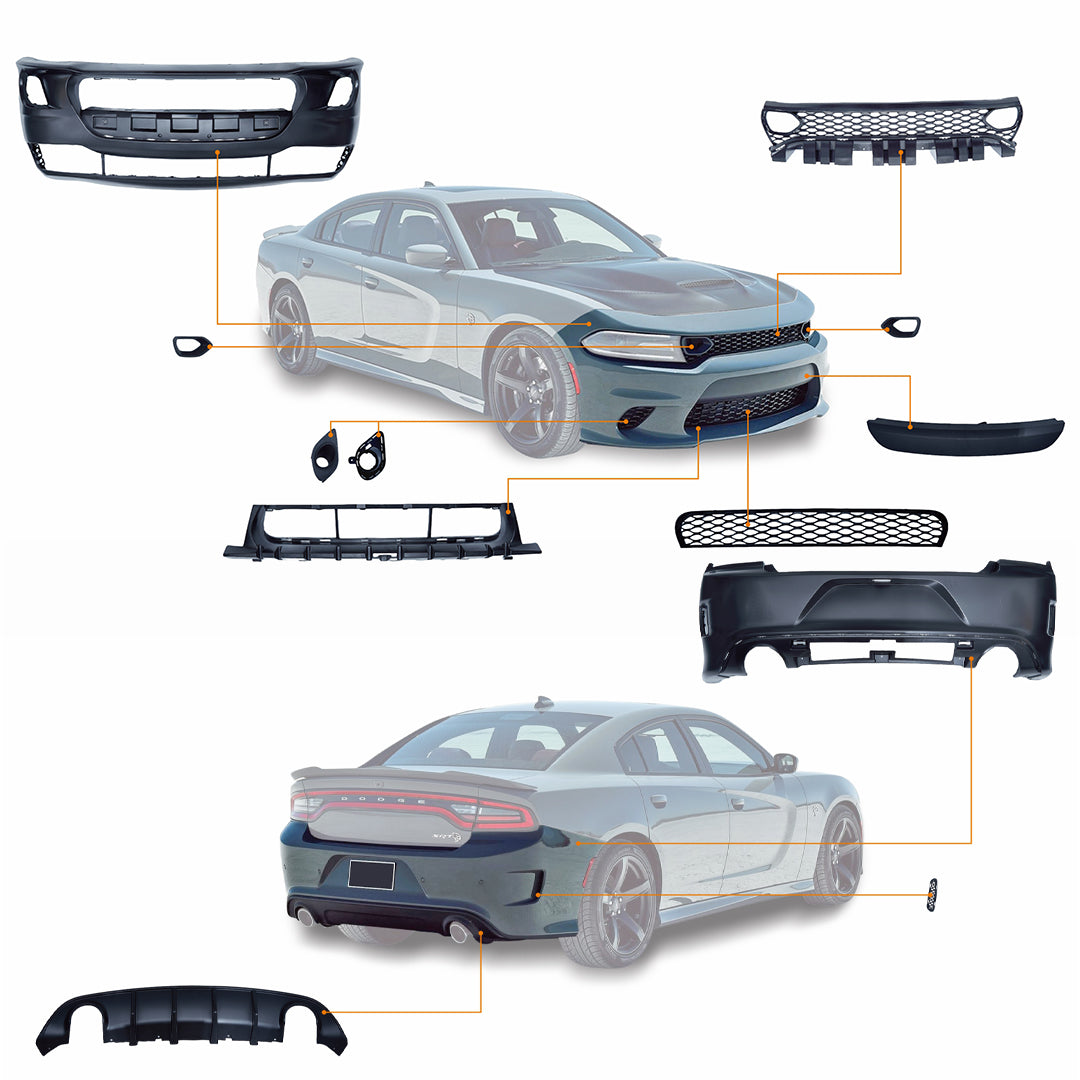 VLautoparts Body Kits For Dodge Charger Hellcat 2015-2023